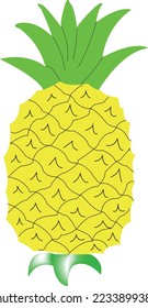 A sweet taste pineapple,It is a fruit that can make us want to eat.