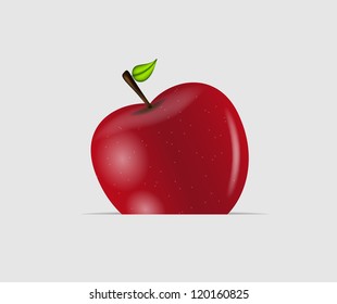 Sweet tasty apple vector illustration