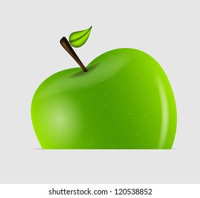 Sweet tasty apple vector illustration