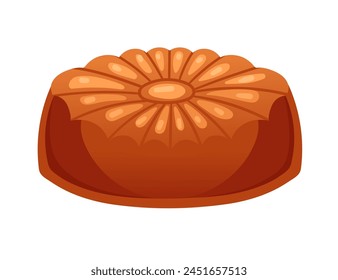 Sweet tasty chocolate candy dessert vector illustration isolated on white background