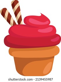 dulce y delicioso bizcocho