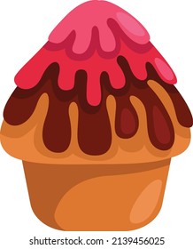 sweet and tasty cute cupcake