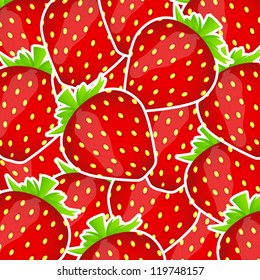 Sweet tasty strawberry vector illustration