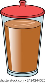 ilustración vectorial de té dulce aislado sobre fondo blanco