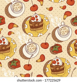 Sweet Time Seamless Background 
