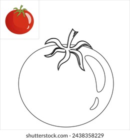 Sweet tomato icon Cartoon of sweet tomato vector icon for web design isolated on white background