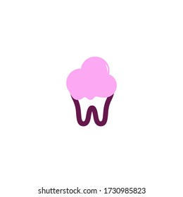 Sweet Tooth Logo Icon Design With Simple Style