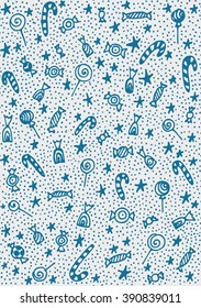sweet treats seamless pattern. vector