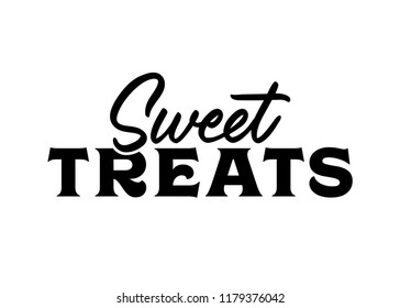 Sweet Treats Vector Text Typography Background