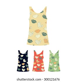 Sweet t-shirt collection. Vector illustration.