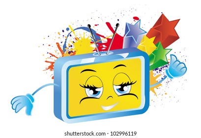 sweet TV in comic style