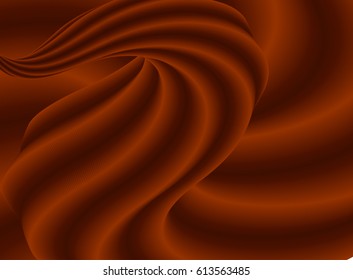 Sweet twisted chocolate vector abstract background