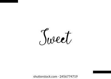 Sweet typography food saying text