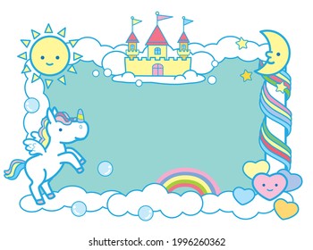 sweet unicorn in the sky