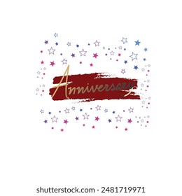 Sweet valentine message typography design, Nice anniversary background in retro style. 

