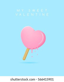 Dulce Valentine Popsicle