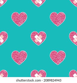 Süßvalentiner nahtloser Musterentwurf