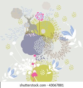 sweet vector abstract floral