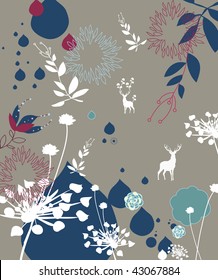 sweet vector abstract floral