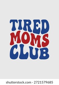 Un diseño de insignia de Vector dulce para un club de mamá, que simboliza el amor materno y la conexión con la comunidad.