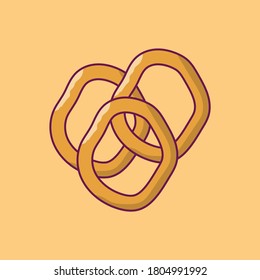 sweet vector flat color icon