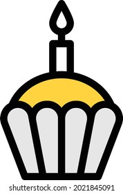 ilustración vectorial dulce aislada en un fondo transparente. iconos vectoriales de color para el concepto o los gráficos web.