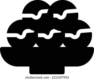 sweet Vector illustration on a transparent background. Premium quality symbols. Glyphs vector icons for concept and graphic design. 
