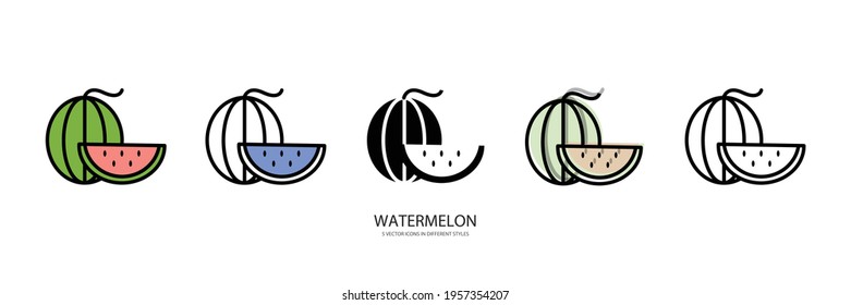 sweet watremelon vector type icon