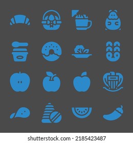 sweet web icons. Croissant and Easter egg, Hamster and Pretzel symbol, vector signs