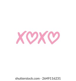 XOXO coração forma Valentines etiqueta