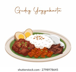 Sweet Young Jackfruit Gudeg Dish
