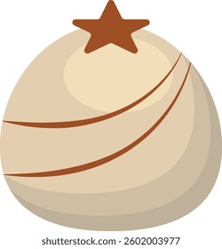 Sweet and Yummy Dessert Chocolate. Chocolate Day Celebration. Cartoon Vector Illustration.