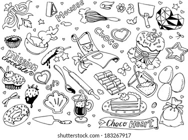 SweetHeart Collection Black&White (EPS10 Vector)