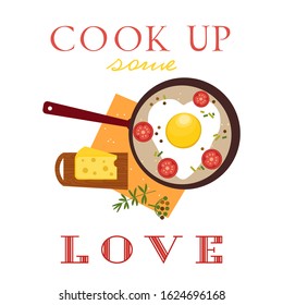 Sweetheart holiday vector design element. Valentine day funny greeting card party poster background. Love inspired cute card, printable Valentines. Romantic loved phrase graphic cartoon illustration