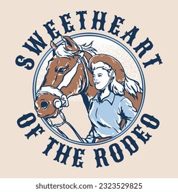 Sweetheart of the rodeo illustration