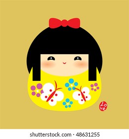 sweetie kokeshi girl