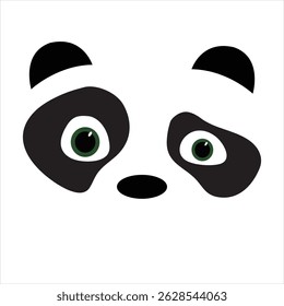 sweetie panda face and panda logo vector