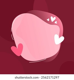 SweetLove background with red heart shape on the white background in the concept of love for element, wallpaper, banner, card,  sweet and romantic moments