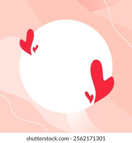 SweetLove background with red heart shape on the white background in the concept of love for element, wallpaper, banner, card,  sweet and romantic moments