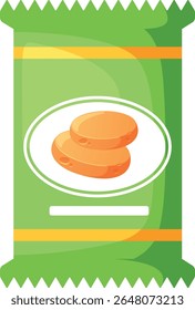 Sweetmeat candy mini pack vector illustration