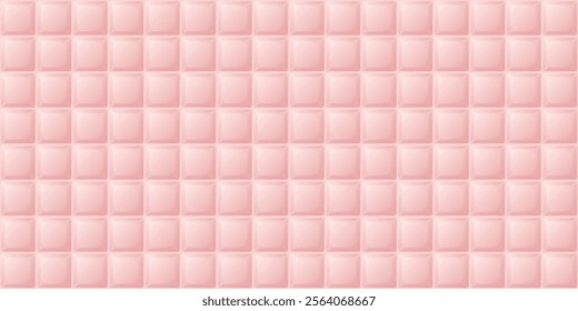 Sweetmeat strawberry flavor square shape seamless pattern background graphic illustration.