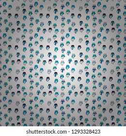 Sweets background design. Cupcakes seamless pattern with watercolor on white, black and blue background. Vector illustration. Hand drawn doodle illustration with pastry.