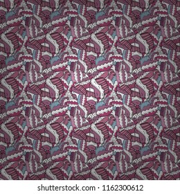 Sweets background design. Cute birthday background on white, neutral and pink. Wrapping paper. Cupcake seamless pattern. Vector illustration.