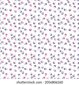 Sweets background design. Cute birthday background on neutral, blue and white. Vector illustration. Pale neutral, blue and white seamless pattern with cupcakes.
