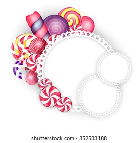 Sweets background .vector