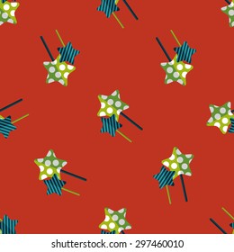 Sweets and candies flat icon,eps 10 seamless pattern background
