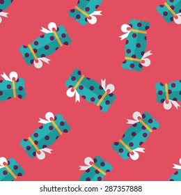 Sweets and candies flat icon,eps10 seamless pattern background