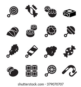 Sweets and candies icons