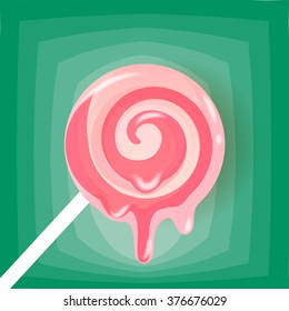 Sweets and candies icons set