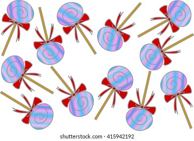 Sweets and candies icons set